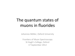 The quantum states of muons in fluorides
