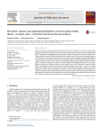 Electronic spectra and hyperpolarizabilities of structurally similar