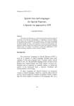 Speech Acts and Languages for Special Purposes A