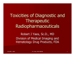 Toxicities of Diagnostic and Therapeutic Radiopharmaceuticals