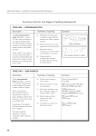 30 Summary Chart for Five Stages of Spelling