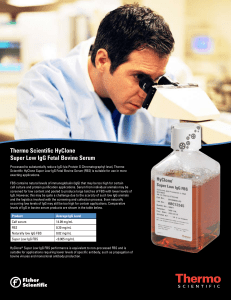 Thermo Scientific HyClone Super Low IgG Fetal Bovine Serum