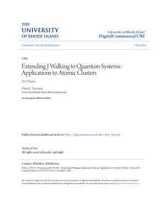 Extending J Walking to Quantum Systems