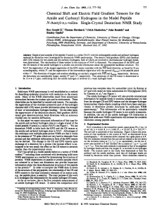 Chemical Shift and Electric Field Gradient