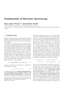 "Fundamentals of Electronic Spectroscopy" in