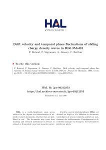 Drift velocity and temporal phase fluctuations of sliding charge