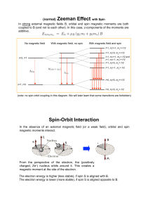 (normal) Zeeman Effect with Spin Spin