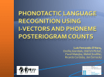 Phonotactic Language Recognition using i-vectors and