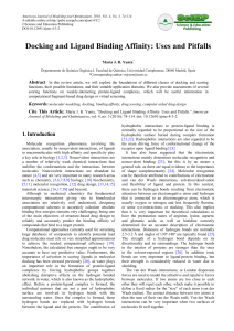 Docking and Ligand Binding Affinity: Uses and Pitfalls