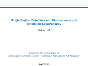 Single Emitter Detection with Fluorescence and Extinction