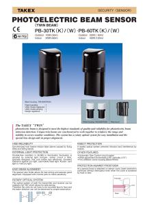 PHOTOELECTRIC BEAM SENSOR