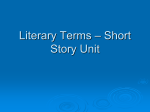 Literary Terms – Short Story Unit