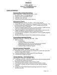 Resume Of Cathy Hayes
