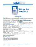 R-Lipoic Acid (stabilized)