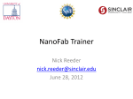 Nano-Fab Simulator Layout