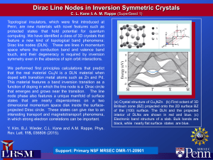 Dirac Line Nodes in Inversion Symmetric Crystals CL Kane
