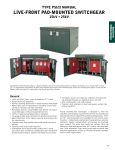 live-front pad-mounted switchgear