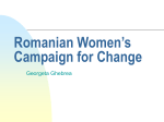 Romanian women`s campaign for change