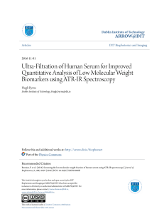 Ultra-Filtration of Human Serum for Improved