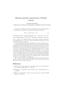 Minimal separable quantizations of Stäckel systems