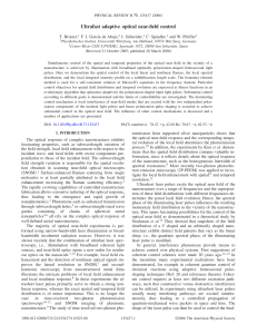 Ultrafast adaptive optical near-field control