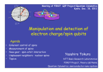 Manipulation and detection of electron charge/spin qubits