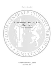 Fermionization of Spin Systems