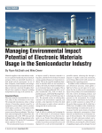Managing Environmental Impact Potential of Electronic Materials
