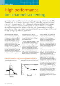 High performance ion channel screening