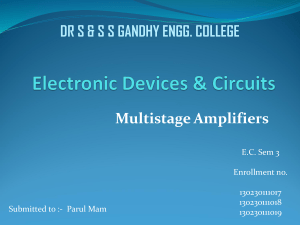 Direct-Coupled Multistage Amplifiers