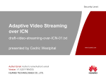 Adaptive Video Streaming over CCN