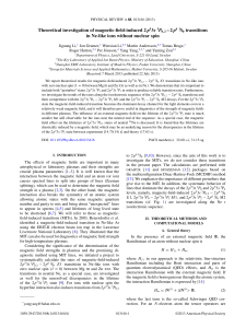 Theoretical investigation of magnetic-field