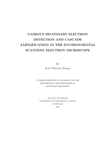 Gaseous Secondary Electron Detection and