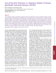 Loss-of-Function Mutation in a Repressor Module of Human