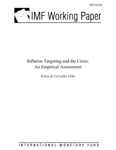 Inflation Targeting and the Crisis