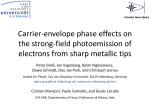 Carrier-envelope phase effects on the strong