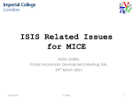ISIS Related Issues for MICE