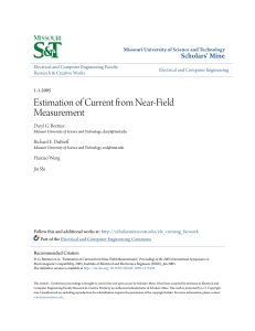 Estimation of Current from Near-Field Measurement