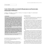 Acute cholecystitis associated with pneumococcal bacteremia and