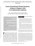 Cancer Chemotherapy-Related Symptoms: Evidence to Suggest a