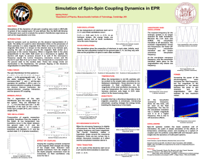 Simulation of Spin-Spin Coupling Dynamics in EPR