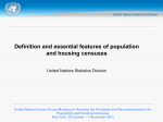 1 November 2013 Definition and essential features of population