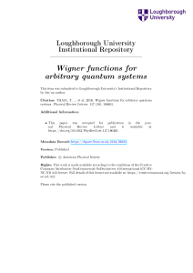 Wigner functions for arbitrary quantum systems
