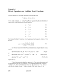Riccati Equations and Modified Bessel Functions