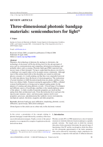 Three-dimensional photonic bandgap materials