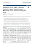 Aftershock activity of the 2015 Gorkha, Nepal