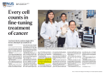 Every cell counts in fine-tuning treatn1ent of cancer