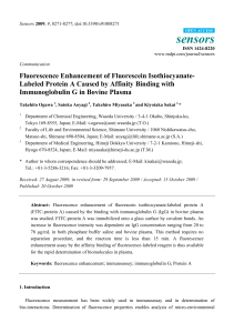 Fluorescence Enhancement of Fluorescein Isothiocyanate