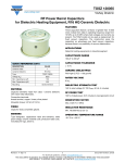 TOSZ 120055 RF Power Barrel Capacitors for Dielectric