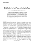 Solidification in heat packs: I. Nucleation rate